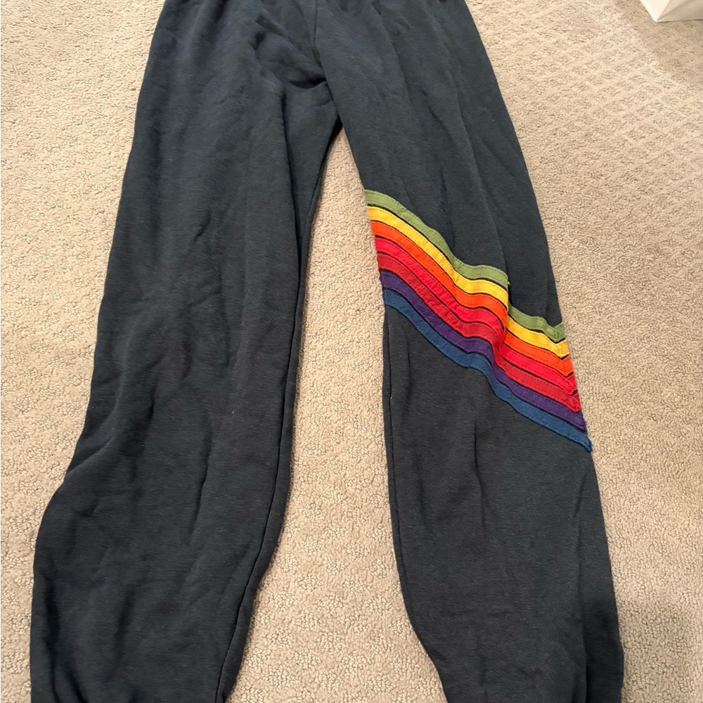 Black and Red Track Pants with Vibrant Design
